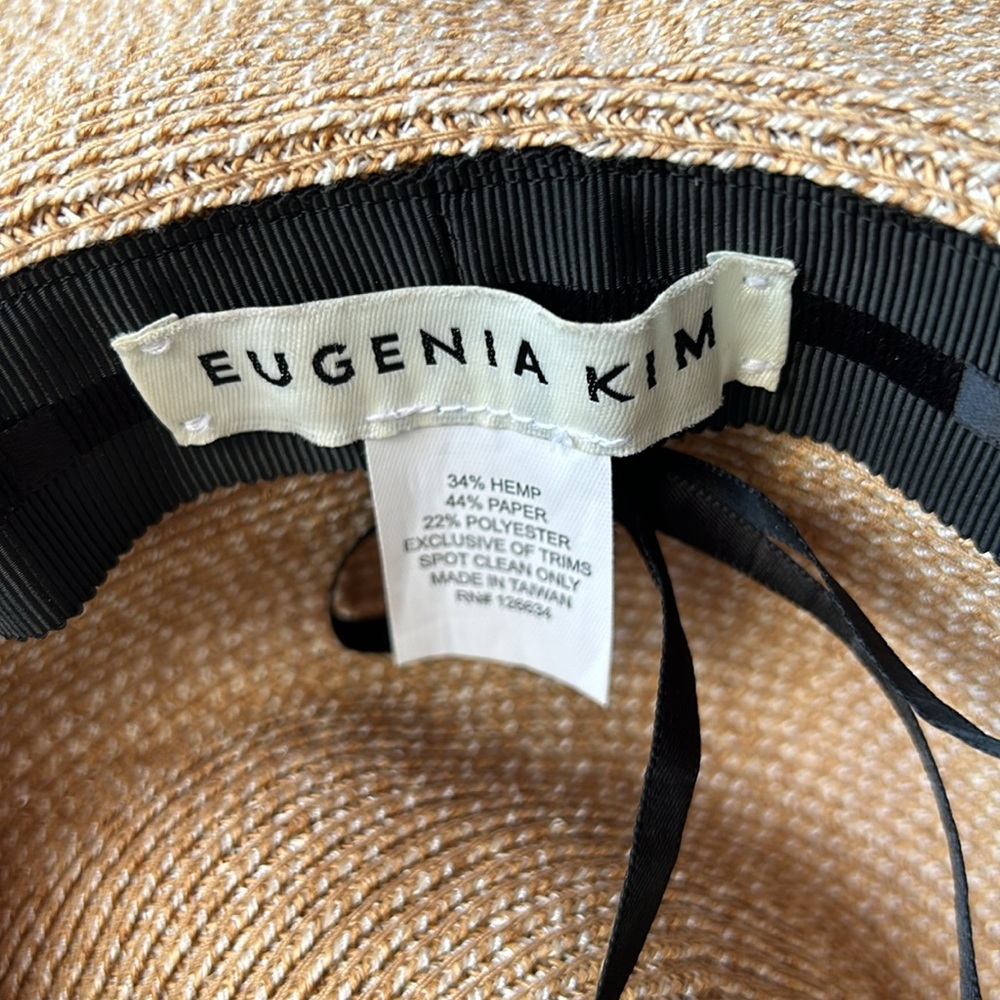 Eugenia Kim like new straw hat adjustable for head size - Picture 5 of 13